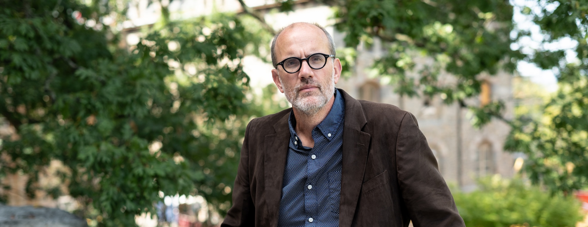 Michael Kramp poses for a photo outside.