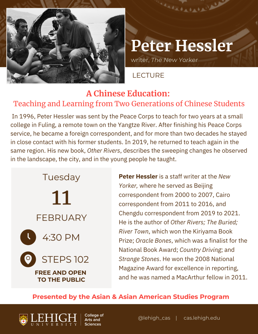 Hessler talk flyer