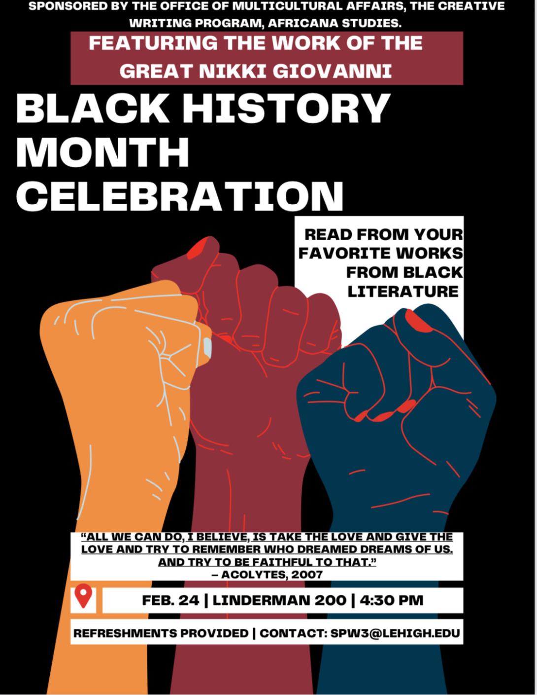 Black History Month event